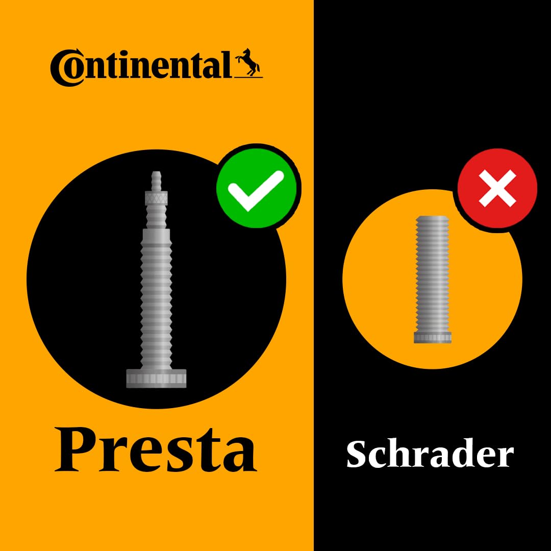 Continental Mtb 26X1.75-2.5'' / 559X47-62C Inner Tubes - 42Mm Presta Valve (Pack Of 2 Bulk)