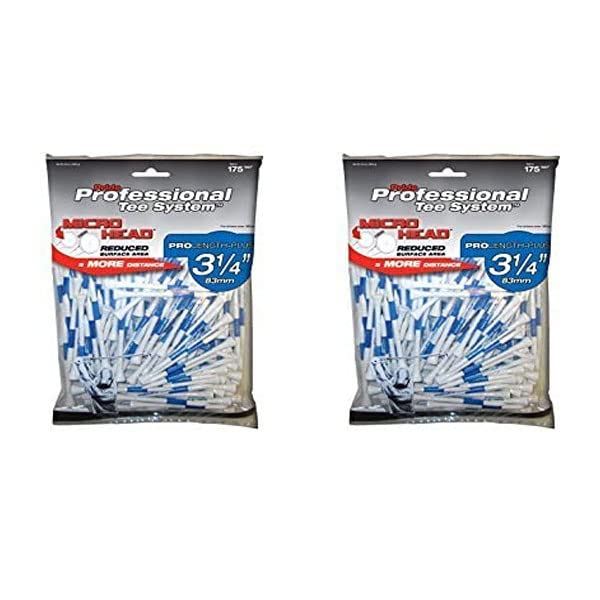 Pride Professional Tee System MicroHead ProLength Plus 3 , 175 Ct (Pack of 2)
