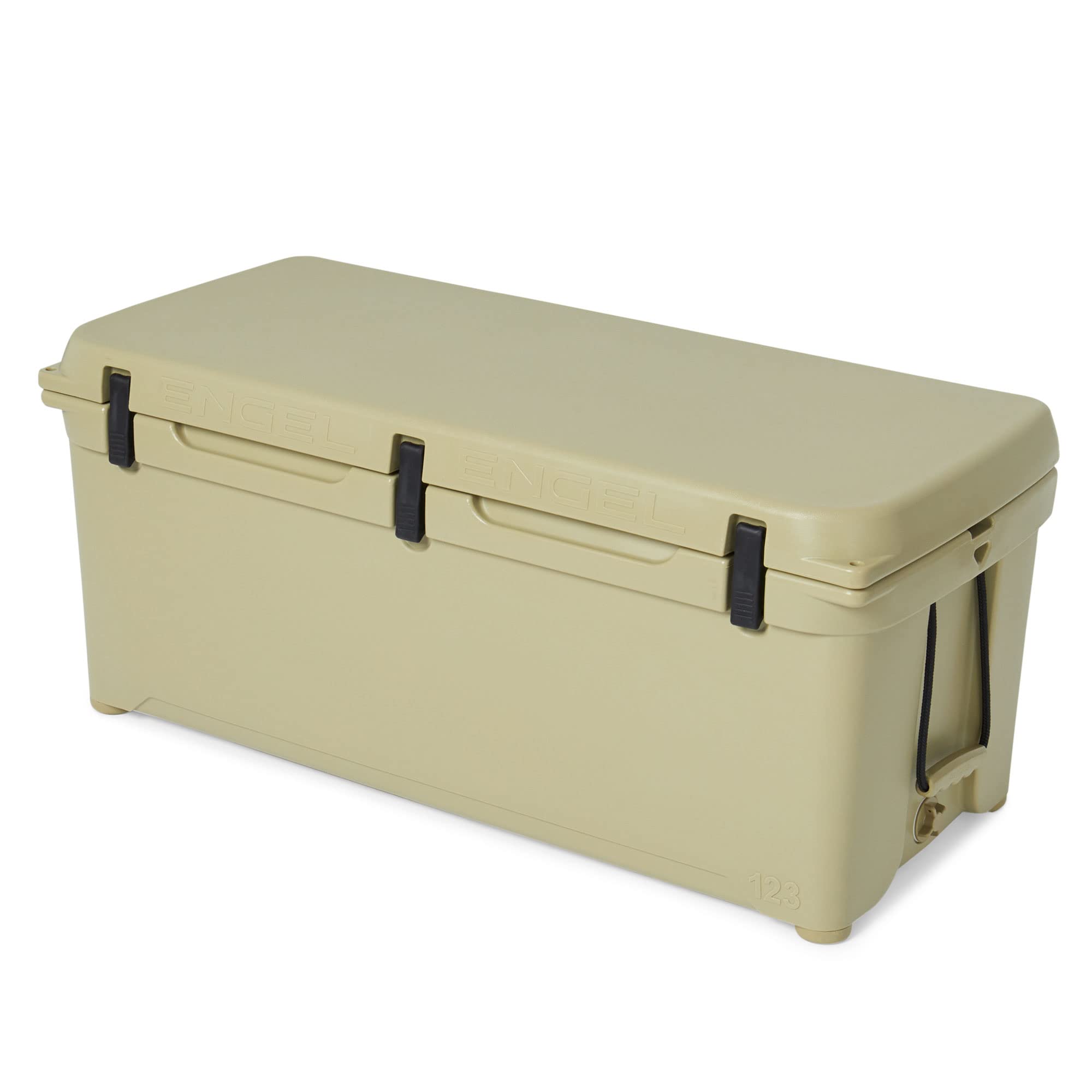Engel Coolers ENG123 Cooler | 100 Can High Performance Durable Seamless Rotationally Molded Ice Box for Camping, Hunting, and Fi