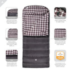 Teton Sports Fahrenheit Xxl +20F Sleeping Bag; Teton Sleeping Bag Great For Cold Weather Camping; Lightweight Sleeping Bag; Hiki