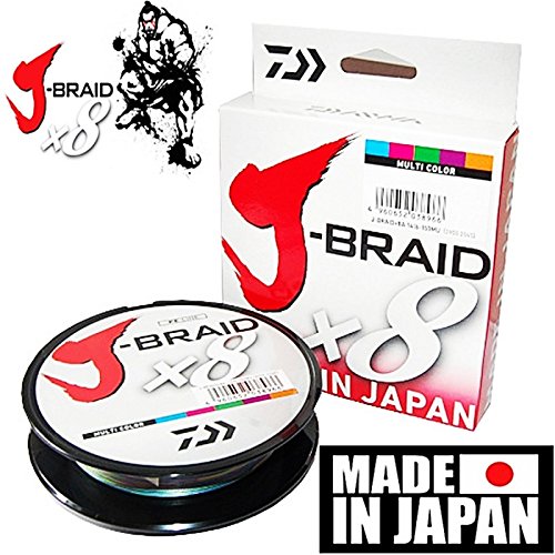 J-Braidx8, Filler Spool, Multi-Color, Mono Dia.= 30Lb