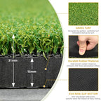 Shopsource Golf Mat, 5  4ft Golf Hitting Mat for Indoor Outdoor, Top-Notch Artificial Turf Practice Mats with 9 PU Golf Balls+3