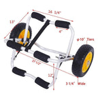 Kayak Cart Dolly Wheels Trolley - Kayaking Accessories Best For Beach Tires Transport Canoe Fishing Jon Boat Carrier Caddy Scupp