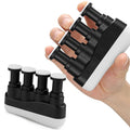 AcuPhysio 4 Finger Piano Trainer Adjustable Finger Flexibility Trainer Grip for Piano Guitar Players Finger Exerciser for Hand E