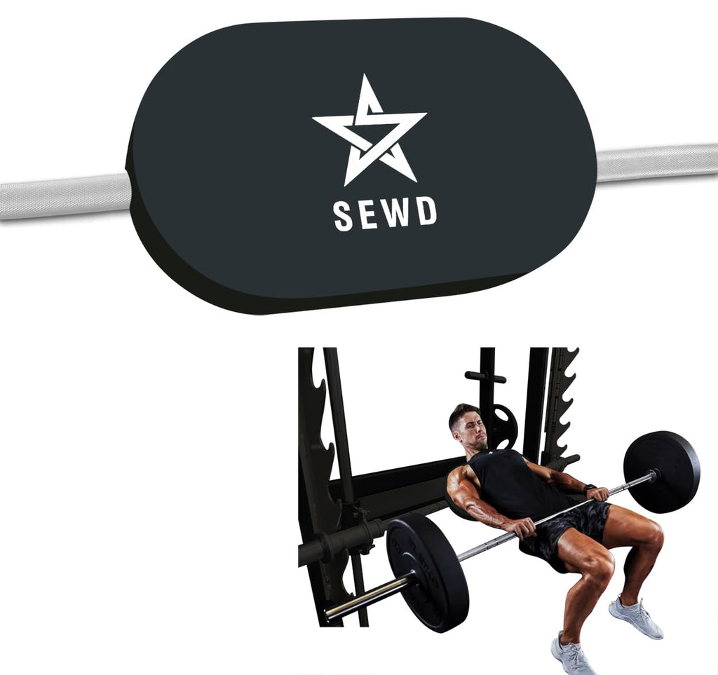 Hip Thrust Back Support By Sewd - Turns Any Squat Rack Into Hip Thrust Machine - Versatile Workout Platform For Hip Thrust, Benc