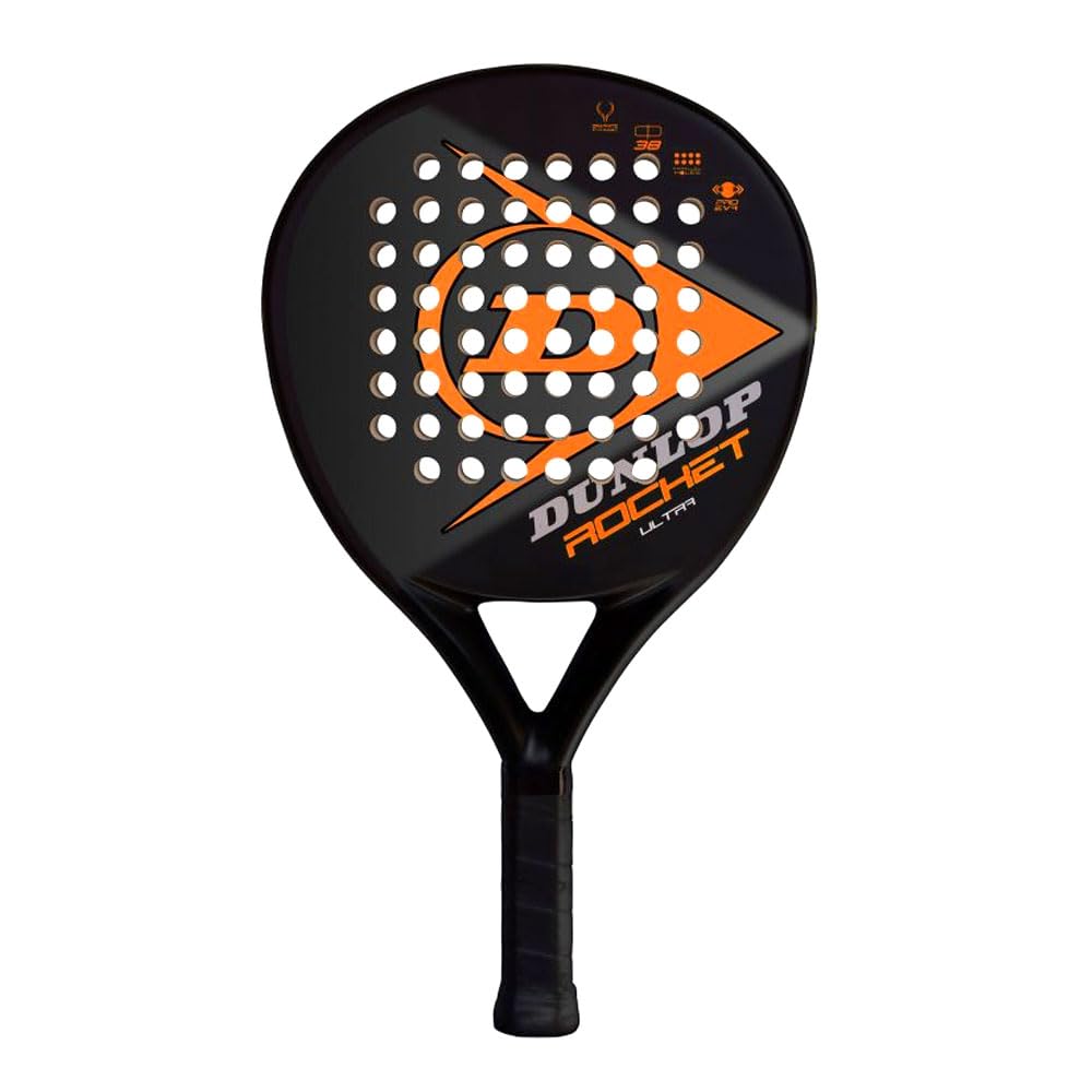 Dunlop Rocket Ultra Padel Racket, Blackorange