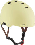 Triple Eight Gotham Dual Certified Helmet for Skateboard, Bike, Roller Skating, Sizes for Adults aand Teens, Cream Matte, Large/