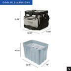 Titan by Arctic Zone 30 Can Zipperless Soft Cooler with HardBody Liner, Seagrass