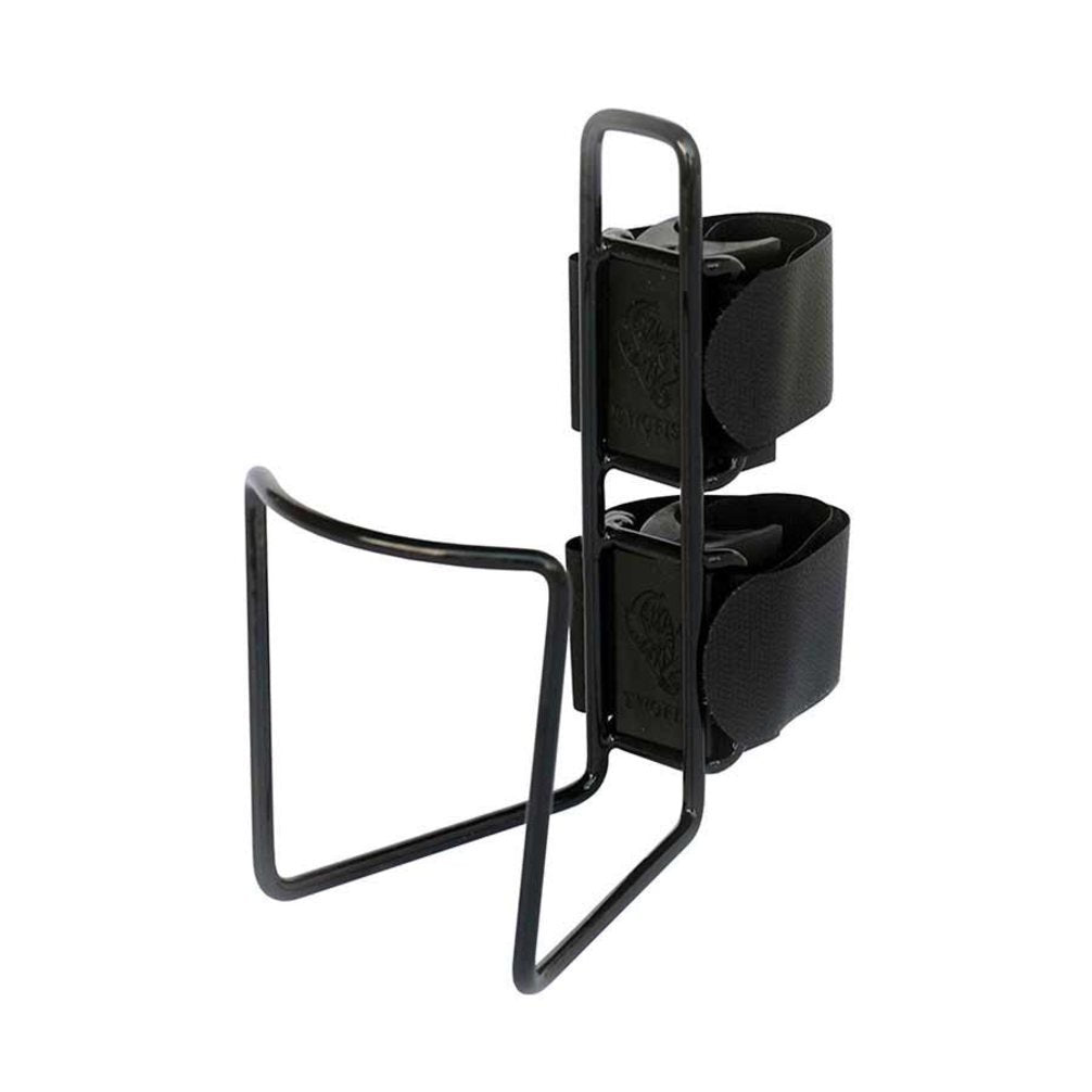 Two Fish QR India Vinyl Bottle Cage, 40-Ounce, Black