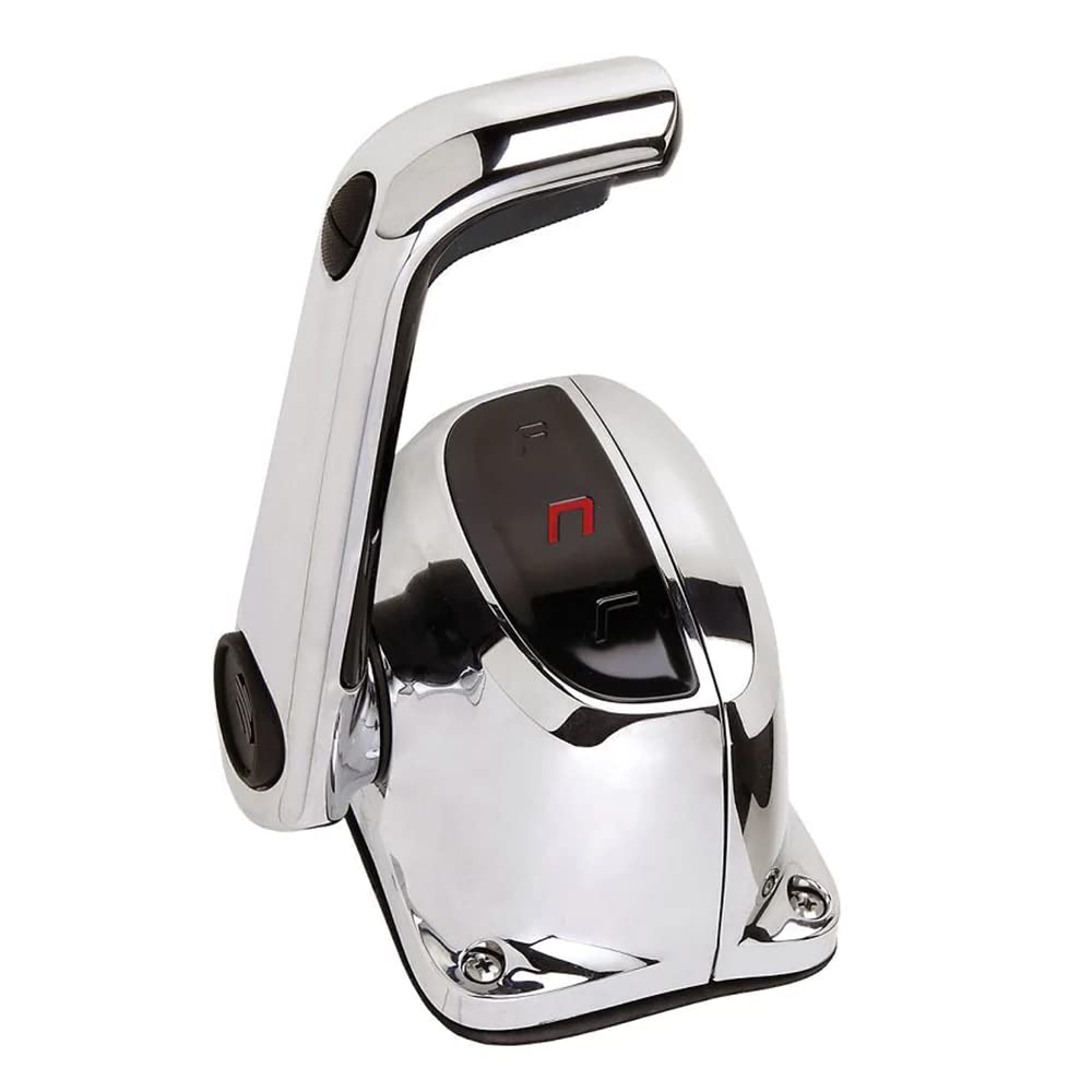 Uflex Single Lever Top Mount Control W/Neutral Lock & Trim Switch - Chrome