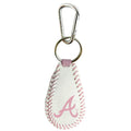 MLB Atlanta Braves Baseball Keychain, One Size, Pink