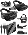 Garmin Rally RK100 Single-Sensing Power Meter Pedals - Compatible with Look KEO Cleats, Bluetooth/ANT+, Transferable Spindle Des