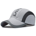 Optifit Baseball Cap Breathable Cotton Summer Adjustable Buckle Grey