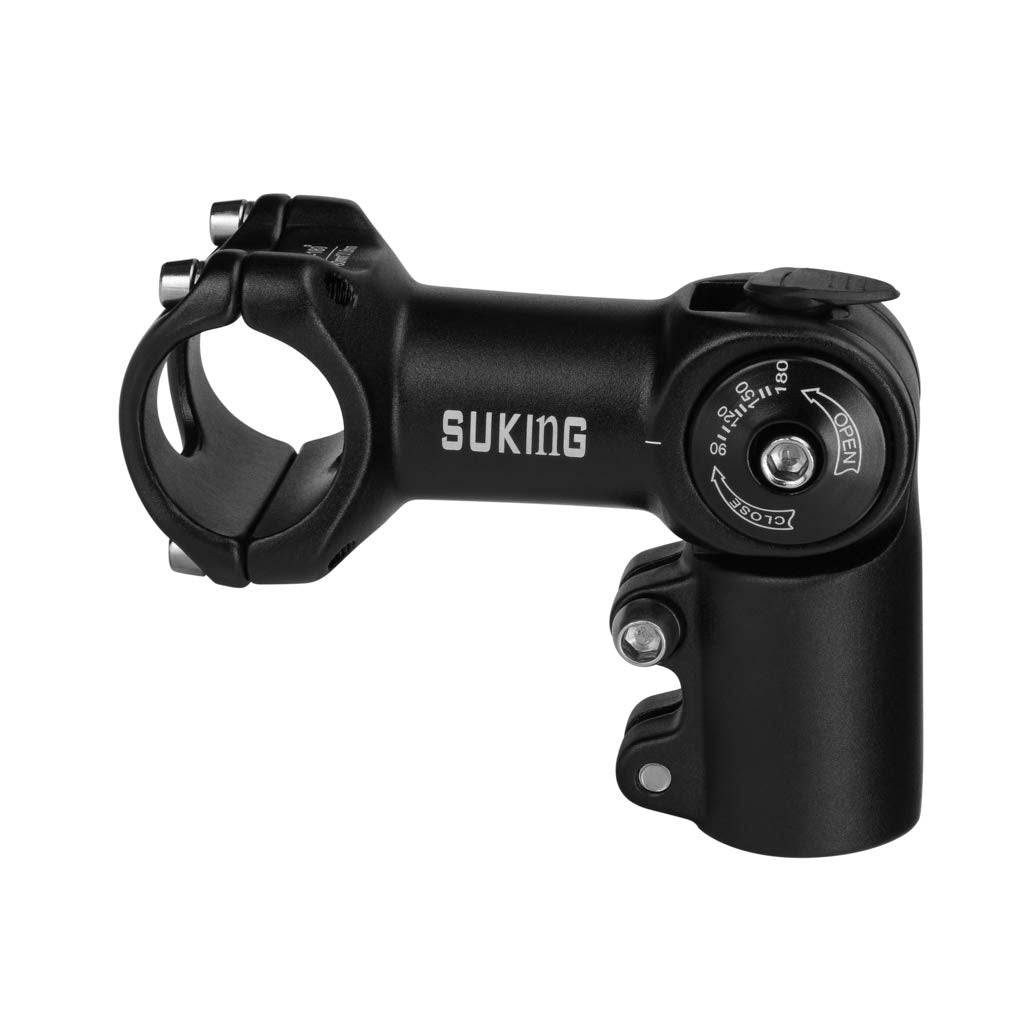 Fomtor 31.8 Adjustable Stem 0~90 Degree 80Mm Mtb Adjustable Bike Stem For 31.8Mm(1.25'') Handlebar Mountain Bike, Road Bike, Fix