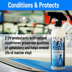 Babe'S Boat Care Seat Saver Marine Upholstery And Vinyl Conditioner  1 Gallon Boat Seat Cleaner Refill  Sun And Uv Protection Sp
