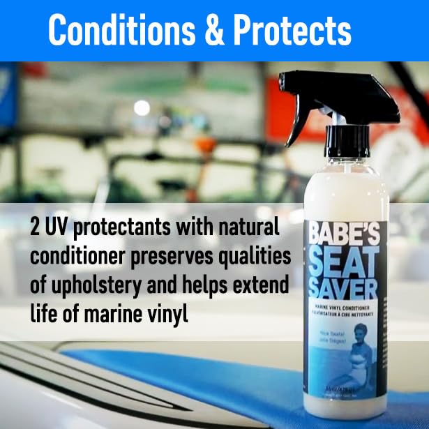 Babe'S Boat Care Seat Saver Marine Upholstery And Vinyl Conditioner  1 Gallon Boat Seat Cleaner Refill  Sun And Uv Protection Sp