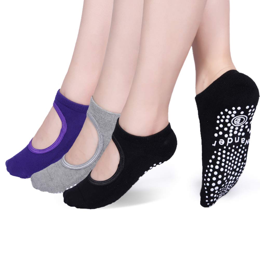 Yoga Socks Non Slip Skid Socks With Grips Pilates Ballet Barre Socks For Women
