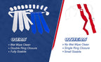 Wyzworks 12 Player Adjustable Flag Football Set, 3 Flags Per Belt, Hook And Loop Fastener, Nylon Belt W/Double D-Ring Closure, 1