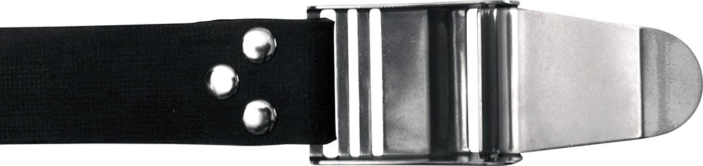 Cressi Quick-Release Elastic Belt W/Metal Buckle, Black