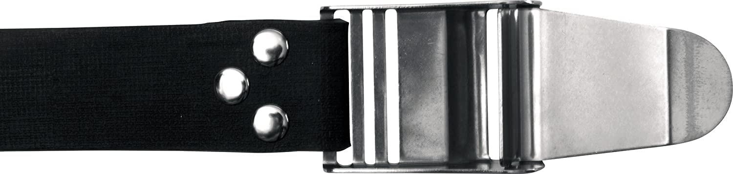 Cressi Quick-Release Elastic Belt W/Metal Buckle, Black