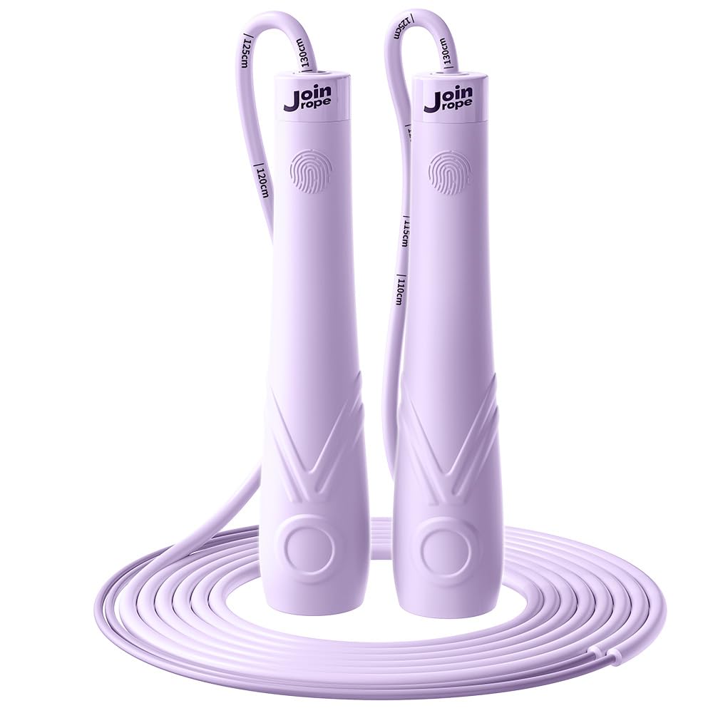 JOINROPE Kids Jump Rope for Children-Adjustable Speed Skipping Rope with Dual Bearings, Segmented Anti-Tangle Cord, Silicone Han