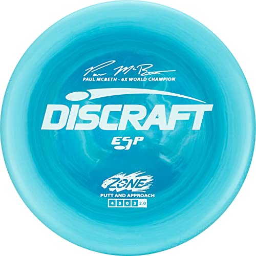 Discraft Esp Zone Paul Mcbeth 6X Signature Series 170-172 Gram Putt And Approach Golf Disc