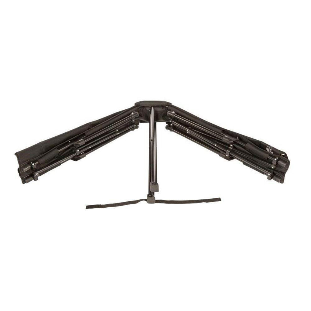 Kamp-Rite Standard Kwik Cot Quick Setup 1 Person Sleeping Bed With Side Storage Pockets, Storage Hammock And 600D Carry Bag, Bla
