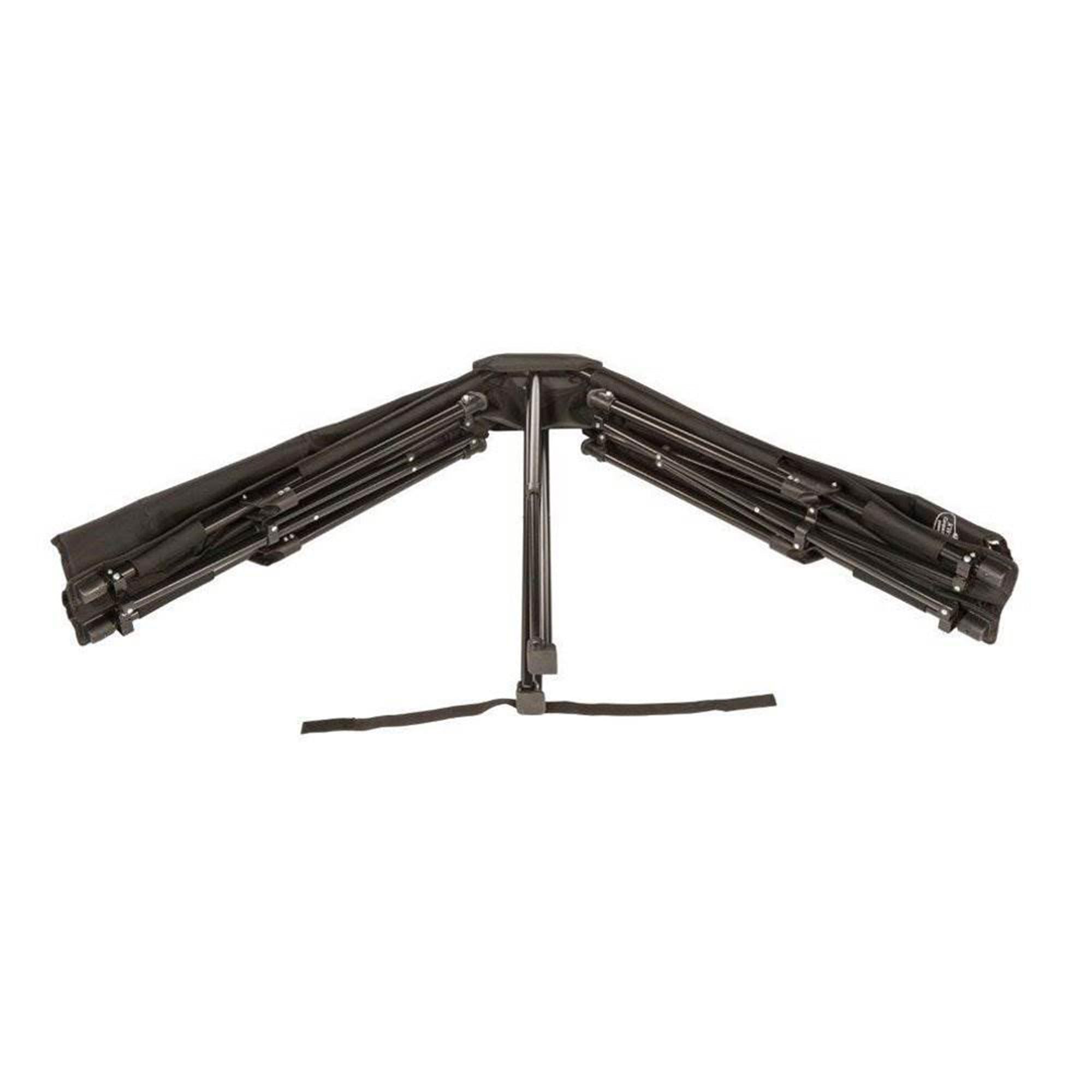 Kamp-Rite Standard Kwik Cot Quick Setup 1 Person Sleeping Bed With Side Storage Pockets, Storage Hammock And 600D Carry Bag, Bla