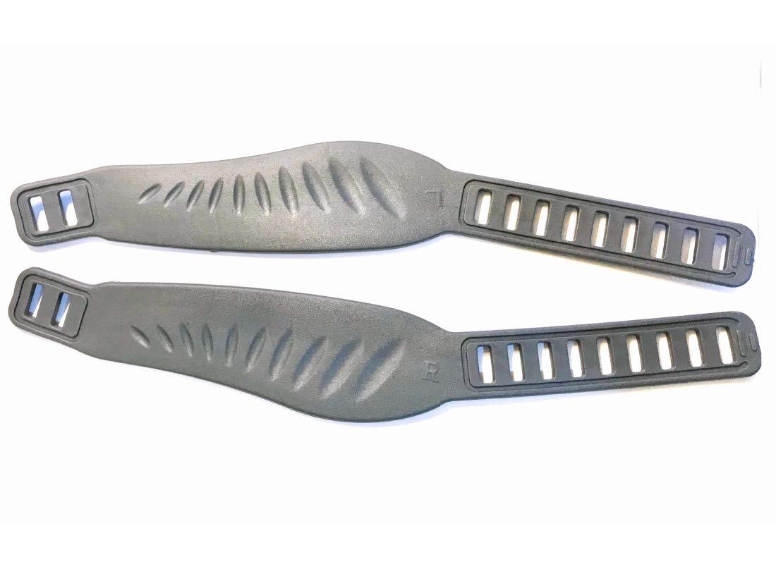 Life Fitness Compatible Aftermarket Stationary Bikes Long GRAY Pedal Straps | (2 W x 12-1/2 L) Universal (Aftermarket) Replaceme