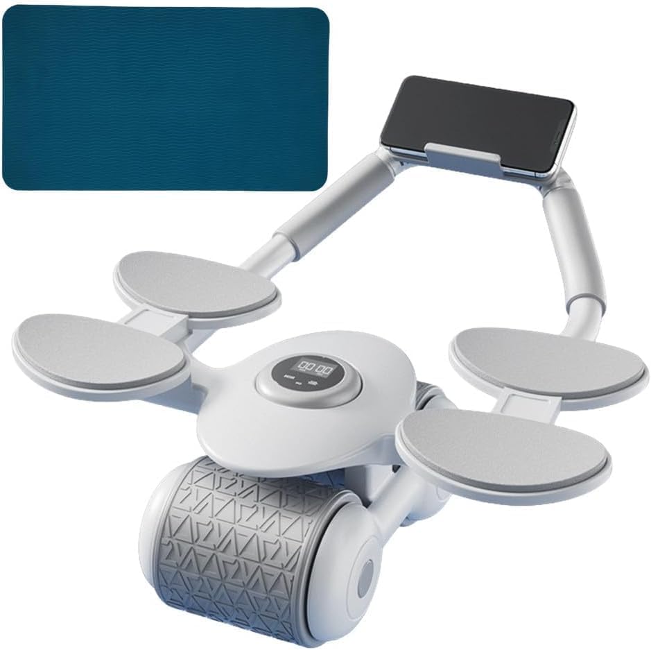 DROZIP Ab Roller,Abs Workout Abdominal Exercise Rollers,Automatic Rebound Abdominal Wheel,Fitness Roller Exercise Wheel Workout
