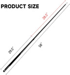 Gse 58'' 2-Piece Fiberglass Graphite Composite Billiard Pool Cue Stick (Matte Black, 20Oz)
