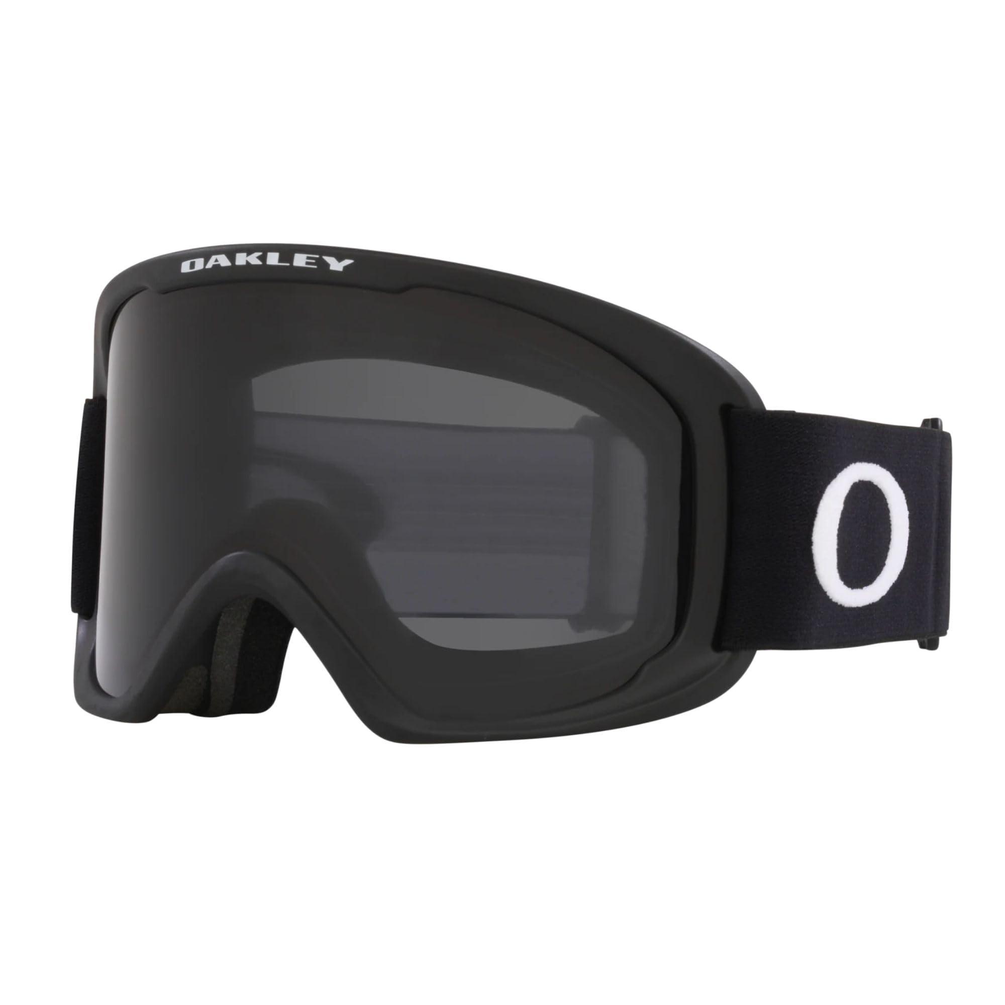 Oakley O-Frame 2.0 Pro L OO7124 Matte Black w/Dark Grey Ski Goggles for Men for Women + Bundle Accessory Leash Kit, Microfiber P