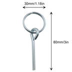 Tent Pole Rings And 2 Pins Jcbiz 4Pcs Stainless Steel Rings With 2 Pins For Outdoor Camping Hiking Fishing Travel Tent Accessori