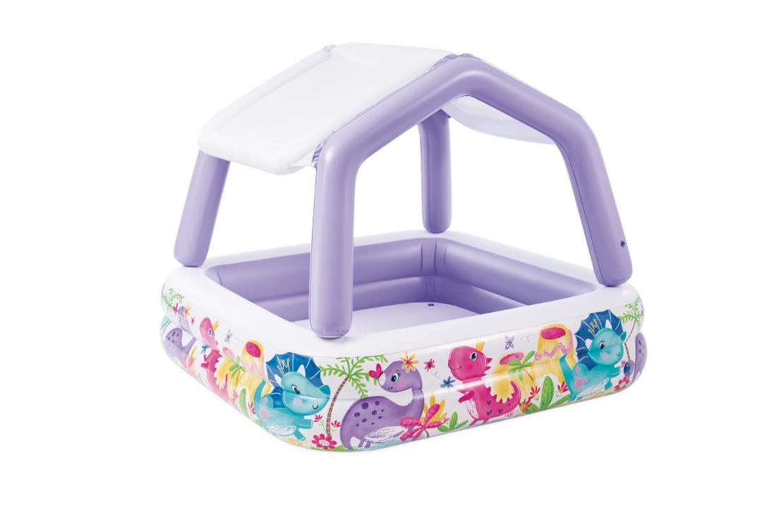 Intex Sun Shade Inflatable Pool, 62 X 62 X 48, for Ages 2+