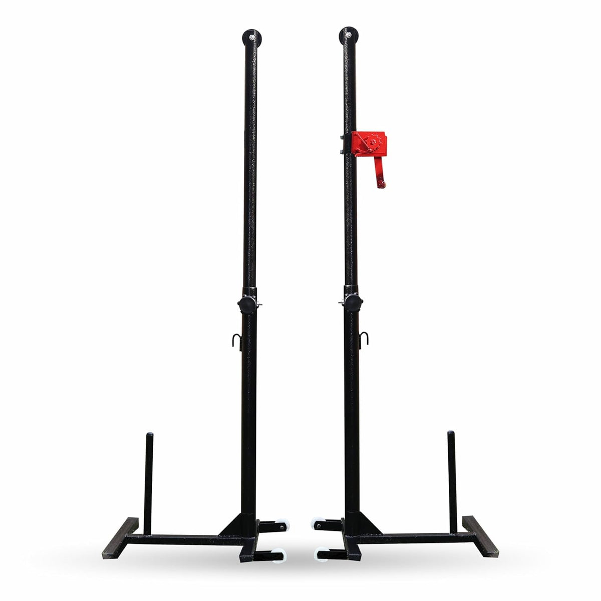 Protoner Badminton Net Pole Set, Metal Construction, For Indoor Outdoor Play