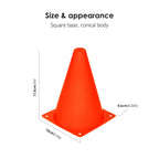 Reehut 7.5 Inch Plastic Sport Training Traffic Cone (Set Of 12, Orange)