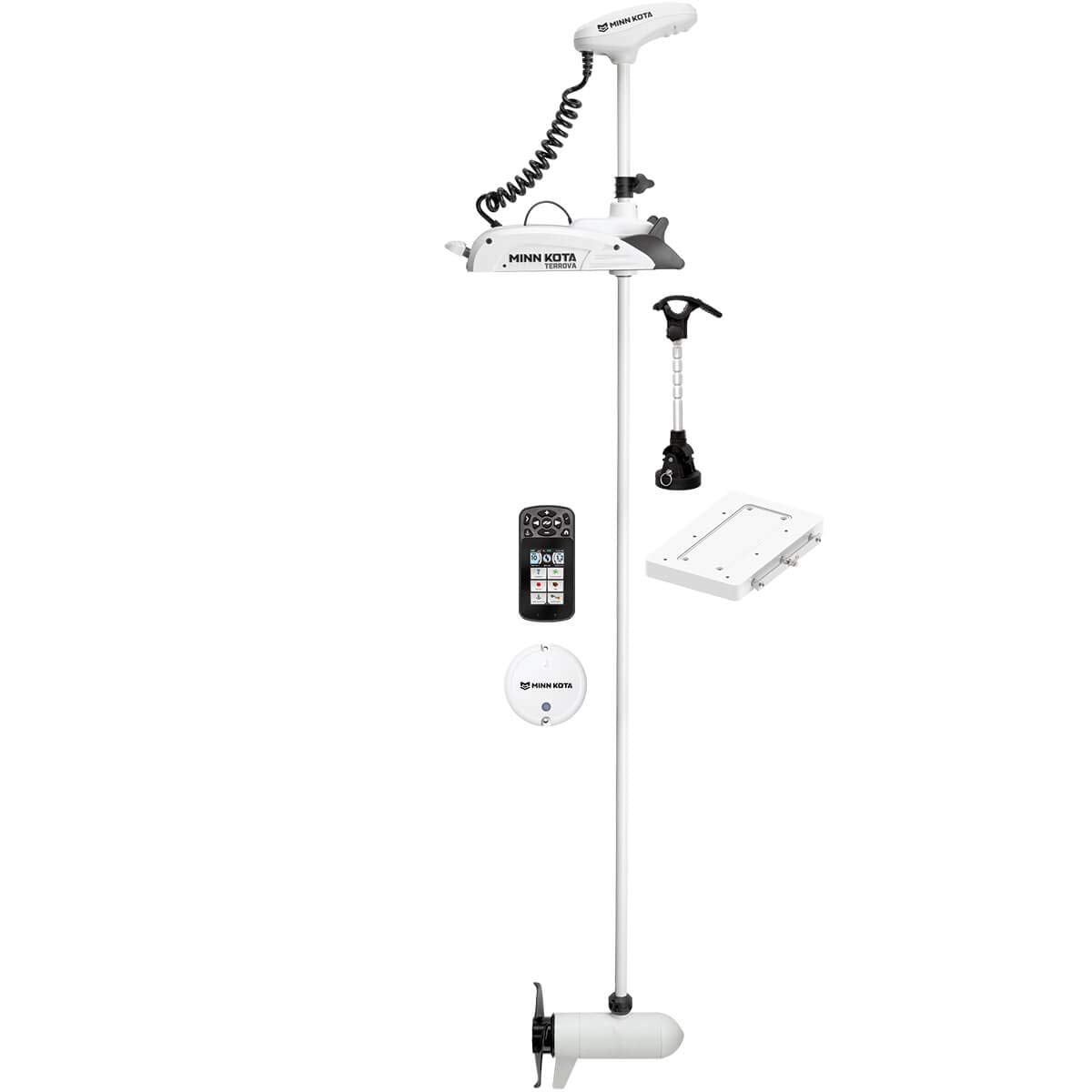 Minn Kota 1363737 Riptide Terrova Saltwater Electric-Steer Bow-Mount Trolling Motor With I-Pilot Link Gps, 112 Lbs Thrust, 87''