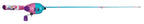 Kid Casters: My Little Pony Youth Fishing Pole | Spincast Reel & Practice Casting Plug | Small & Easy To Use (Pre-Spooled With A