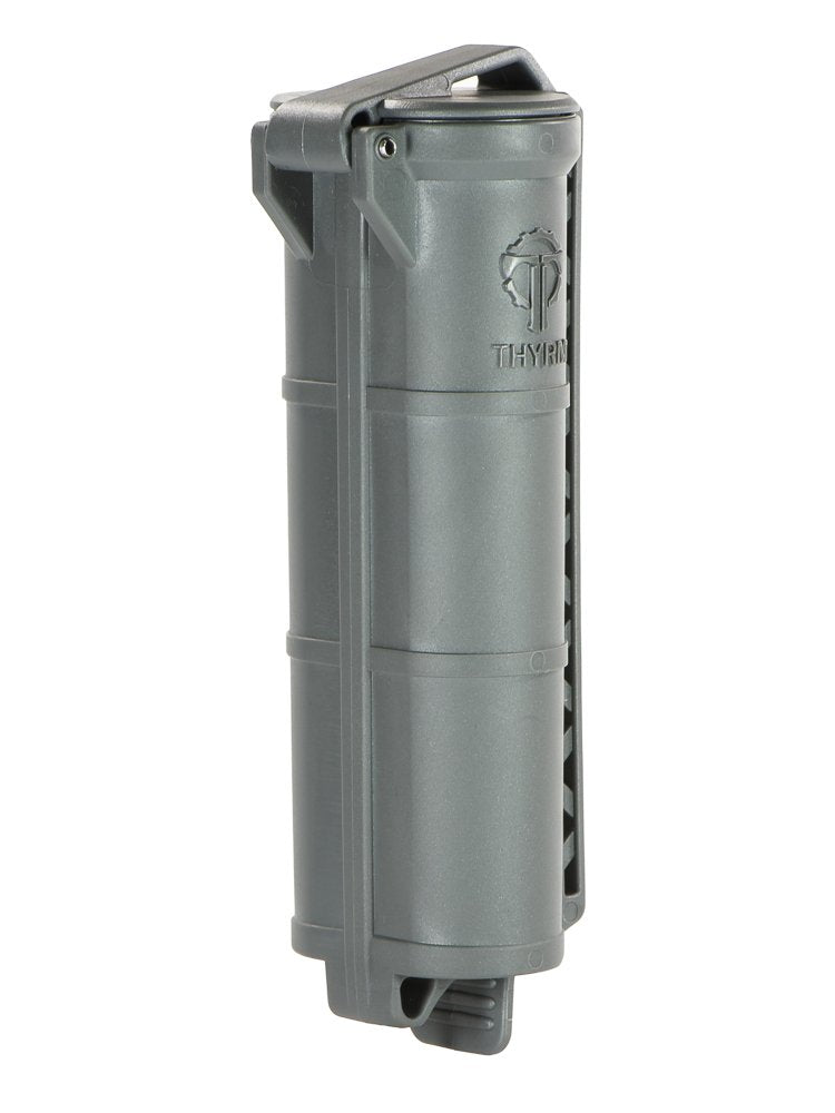 Thyrm Cellvault Xl Battery Storage (Urban Grey) Case For Aa, Aaa, Cr123, 18650 Batteries, Survival Gear, Made In Usa