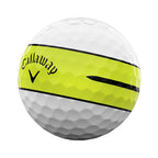 Callaway Golf Chrome Tour 360 Stripe Golf Ball (Yellow)