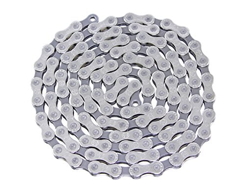 Ybn Bicycle Chain 1/2'' X11/128 10 Speed Silver/Gray. Bike Part, Bicycle Part, Bike Accessory, Bicycle Accessory