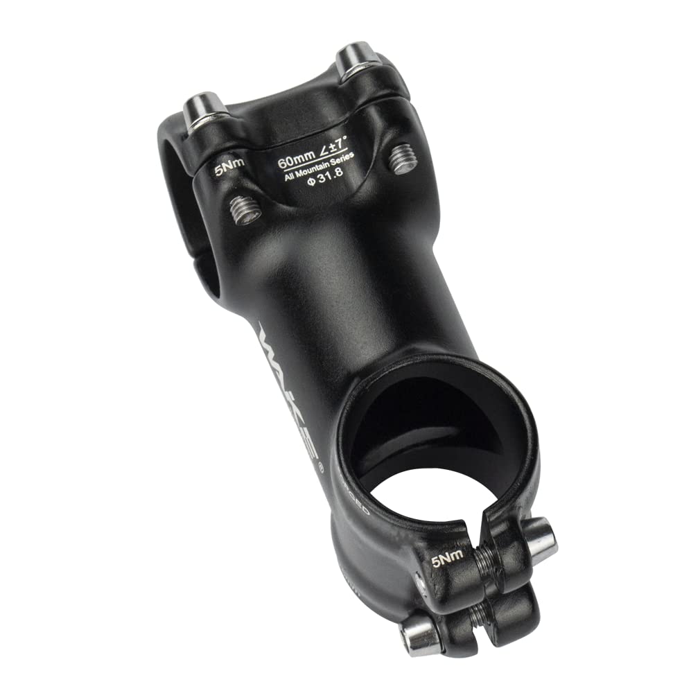 Cysky 31.8 Bike Stem 7 Degree 60Mm Mtb Stem Handlebar Riser Extender For Road Bike, Mountain Bike, Mtb, Bmx, Cycling (60Mm)