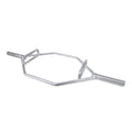CAP Barbell Olympic Hex Trap Bar with Combo Grips, Shrug Deadlift Bar - Chrome