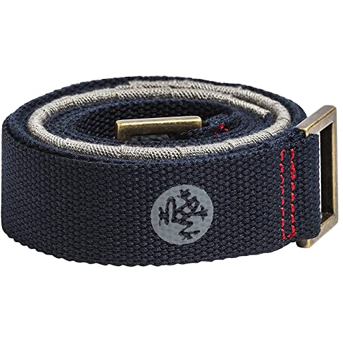 Manduka Yoga Commuter Mat Carrier - Eco-Friendly Cotton, Easy to Carry, Hands-Free, For All Mat Sizes, Odyssey Blue, 68 x 1.5