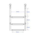 Young Marine Rope Ladder For Inflatable Boat, Kayak, Motorboat, Canoeing (3 Step)