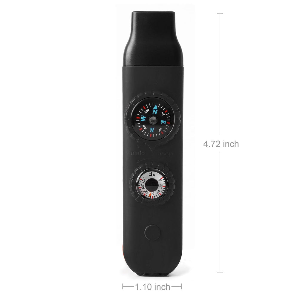 Emergency Survival Safety Whistle,Whistle For Kids With Lanyard,Compass,Thermometer,Ideal For Kayaking, Boating, Hiking, Camping