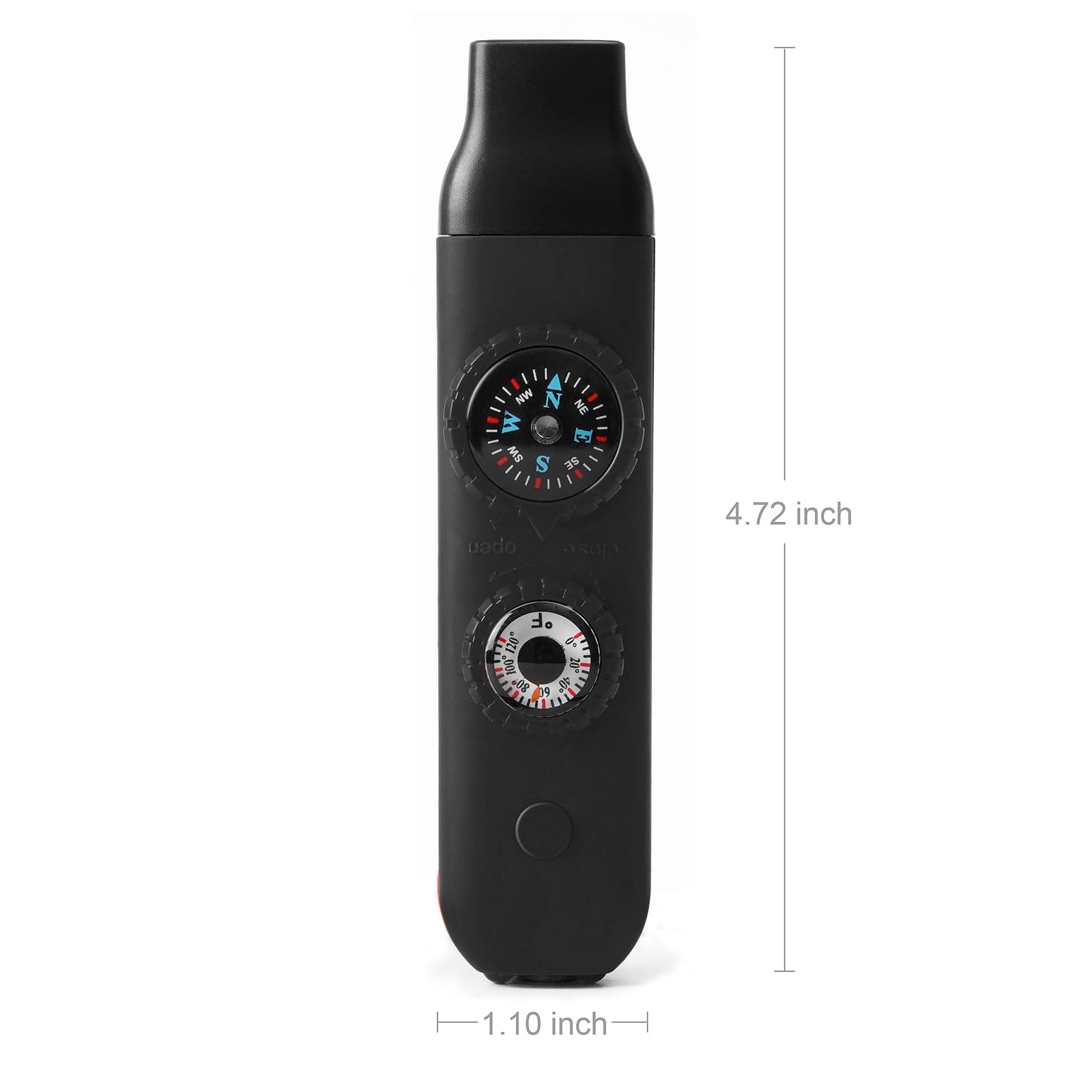 Emergency Survival Safety Whistle,Whistle For Kids With Lanyard,Compass,Thermometer,Ideal For Kayaking, Boating, Hiking, Camping