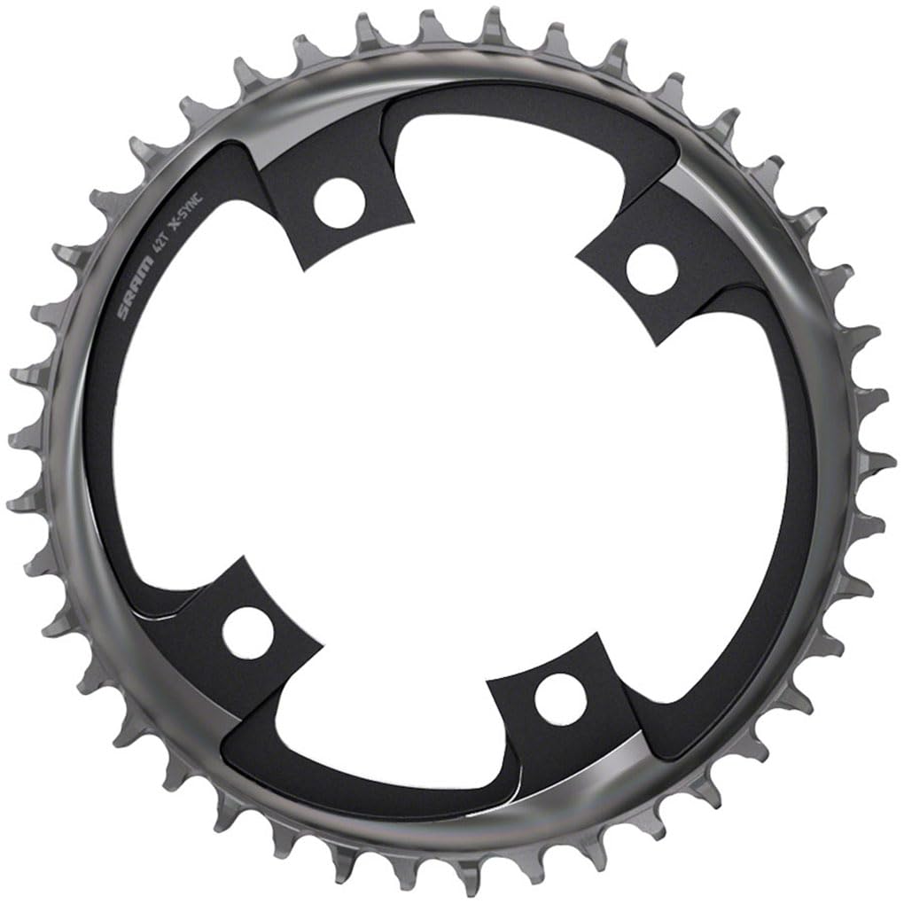 Sram 42 Tooth 107Mm Bcd X 4-Bolt 1X12-Speed X-Sync Chainring, Polar Gray