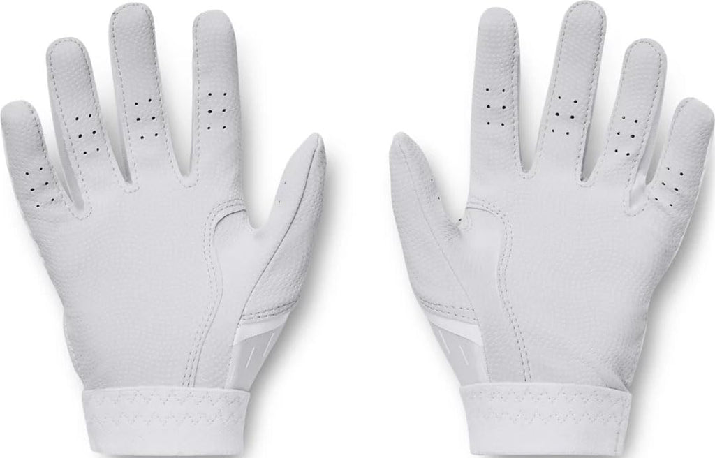 Under Armour Boys Clean Up T Ball Gloves, (100) White/Halo Gray/Halo Gray, One Size Fits Most