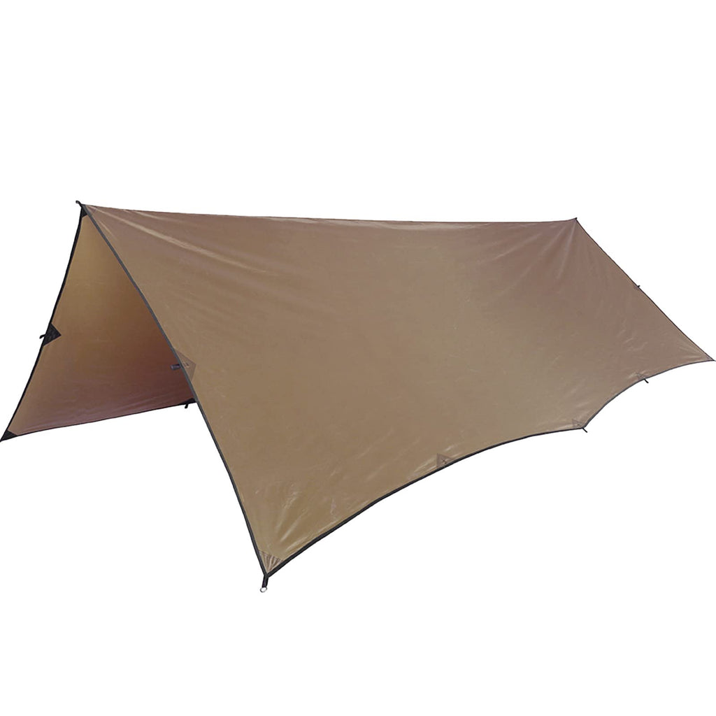 Onetigris Bulwark Camping Tarp, 100% Waterproof Bushcraft Shelter, Lightweight Hammock Rain Fly Portable Anti Uv Large 12.8Ft X 